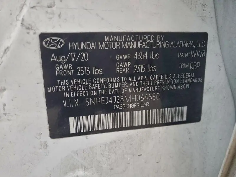 2021 HYUNDAI SONATA SEL PLUS  