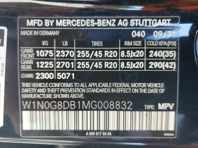 2021 MERCEDES-BENZ GLC 300  