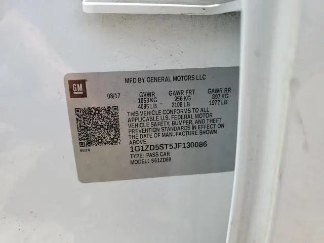 2018 CHEVROLET MALIBU LT  