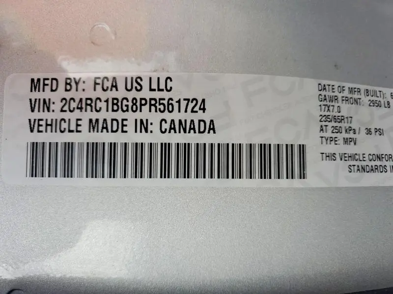 2023 CHRYSLER PACIFICA TOURING L  