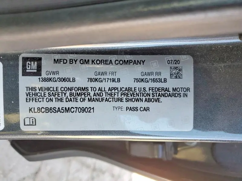 2021 CHEVROLET SPARK LS  