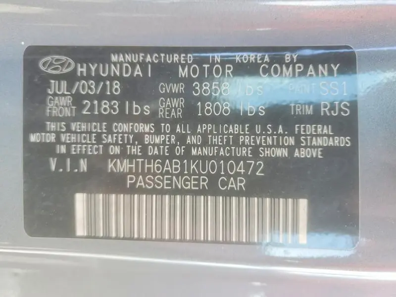 2019 HYUNDAI VELOSTER TURBO ULTIMATE  