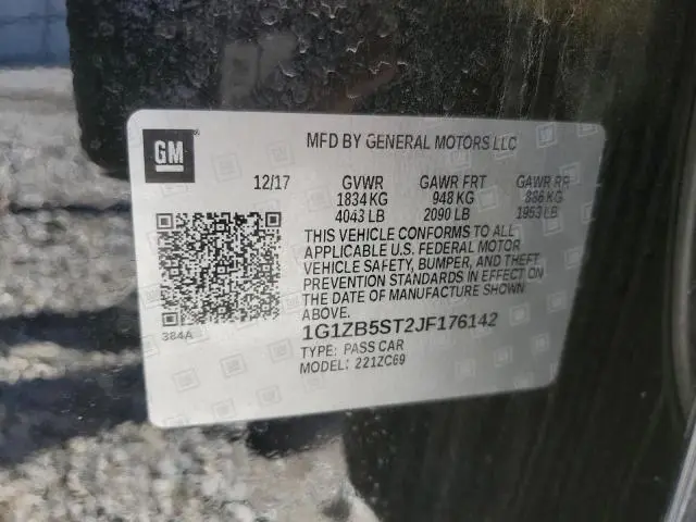 2018 CHEVROLET MALIBU LS  