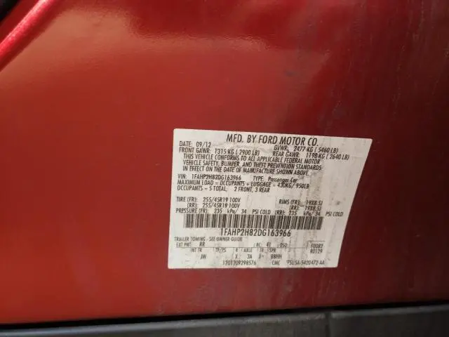 2013 FORD TAURUS SEL  