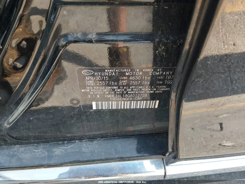 2016 HYUNDAI SONATA HYBRID LIMITED
