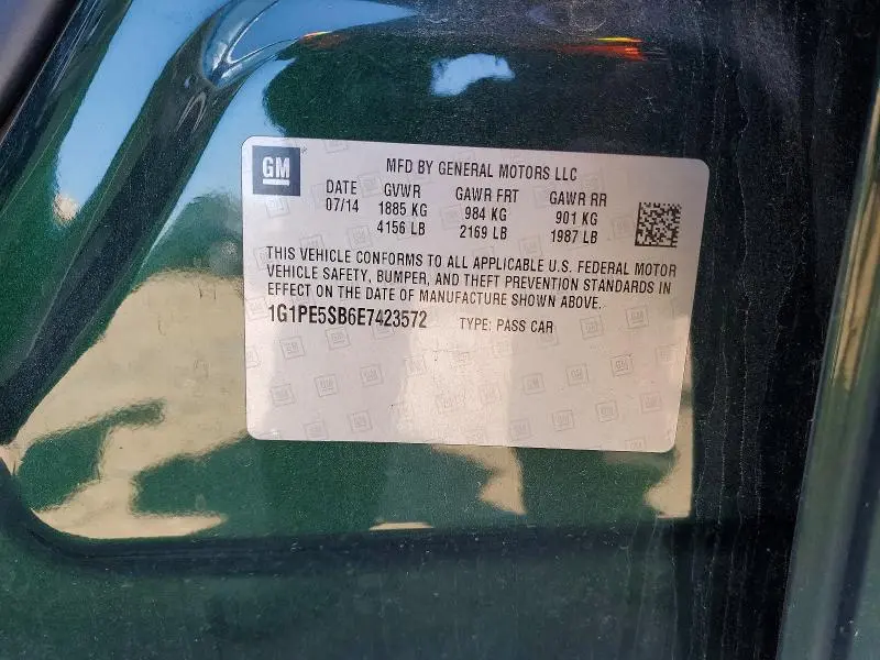 2014 CHEVROLET CRUZE LT  