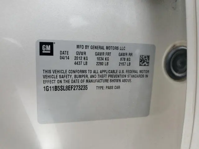 2014 CHEVROLET MALIBU LS  
