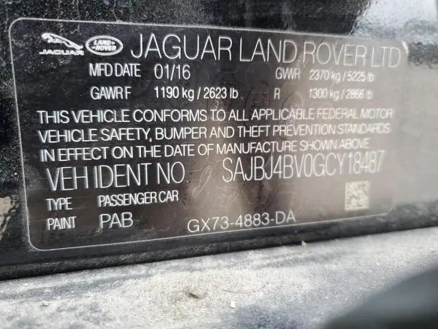 2016 JAGUAR XF PREMIUM  