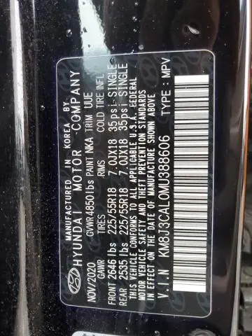 2021 HYUNDAI TUCSON LIMITED  
