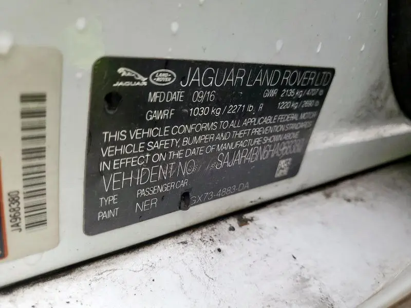 2017 JAGUAR XE   