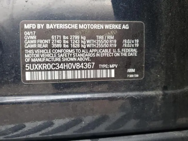 2017 BMW X5 XDRIVE35I  