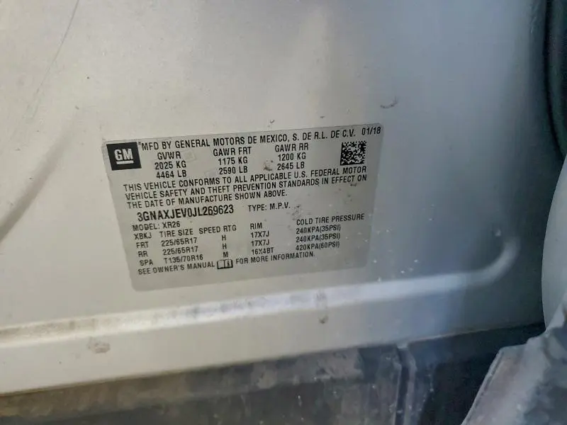 2018 CHEVROLET EQUINOX LT  