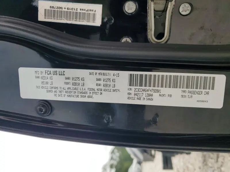2015 CHRYSLER 300 LIMITED  