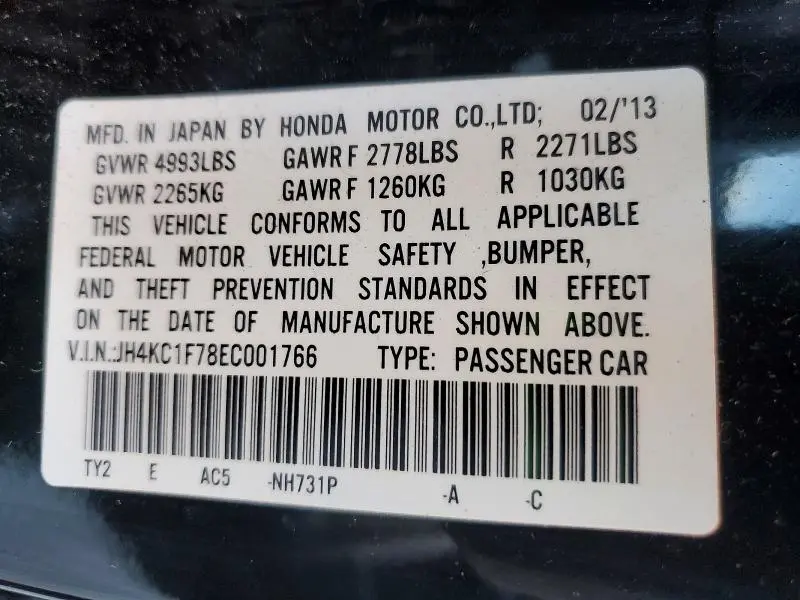 2014 ACURA RLX TECH-AUDIO  