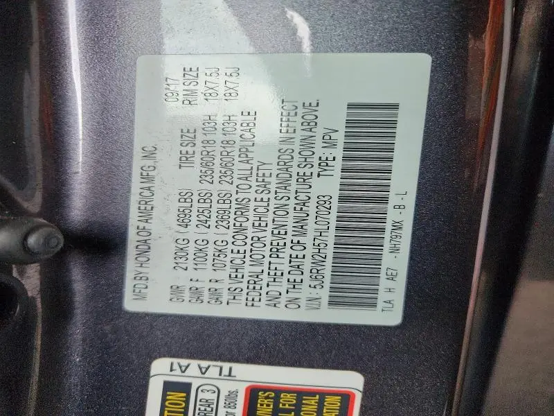 2017 HONDA CR-V EX  