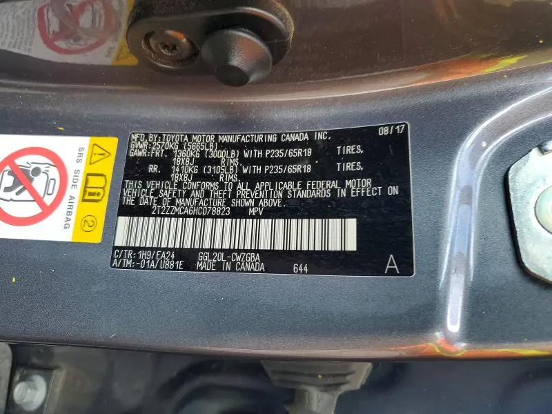 2017 LEXUS RX 350 BASE  