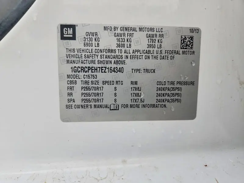 2014 CHEVROLET SILVERADO C1500  