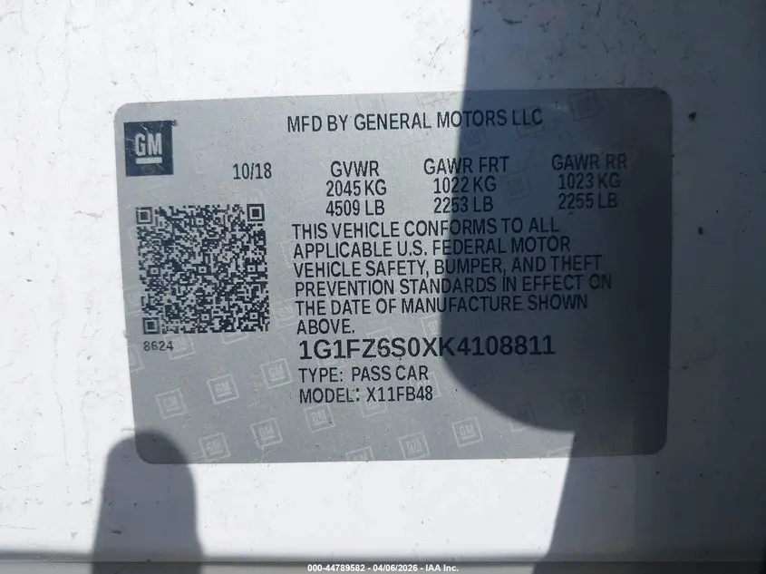 2019 CHEVROLET BOLT EV PREMIER