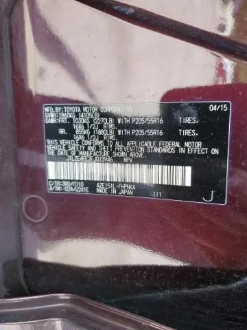 2015 TOYOTA SCION XB   