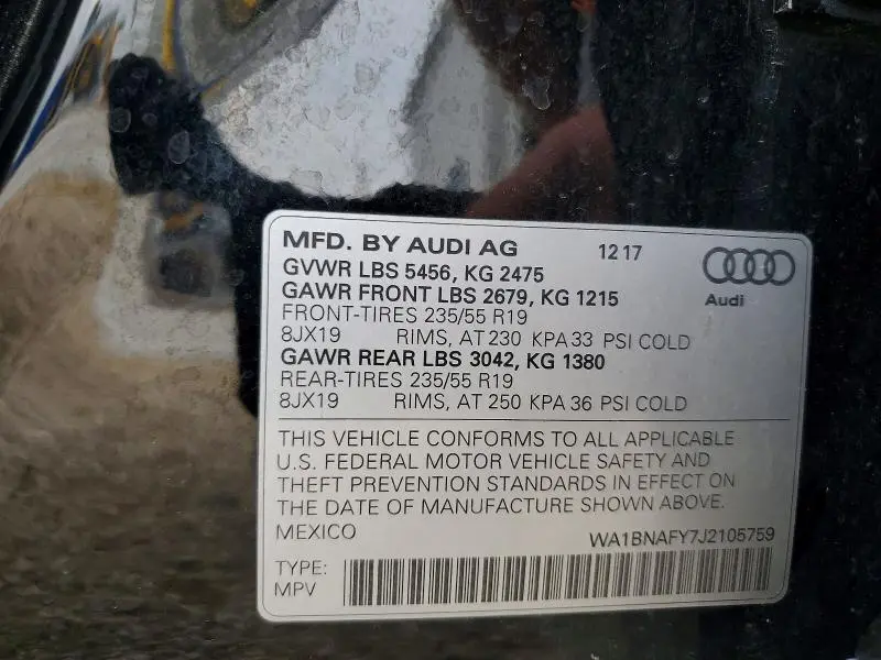 2018 AUDI Q5 PREMIUM PLUS  