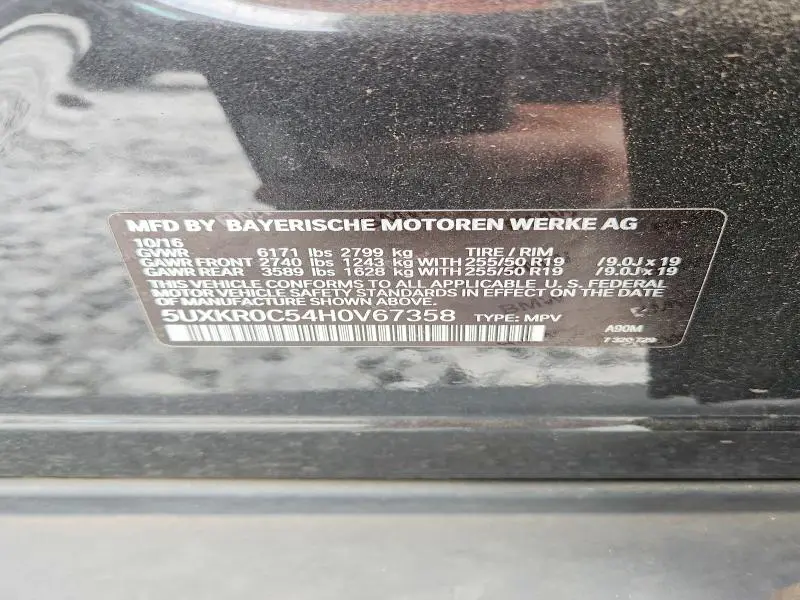 2017 BMW X5 XDRIVE35I  