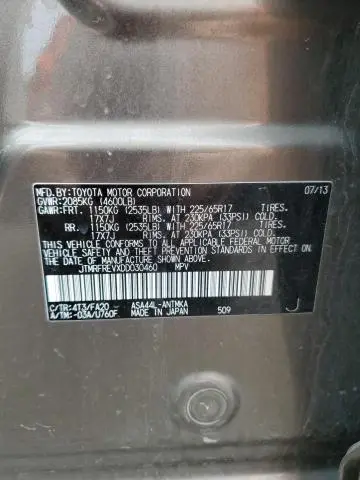 2013 TOYOTA RAV4 XLE