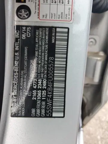 2015 MERCEDES-BENZ C 300 4MATIC  