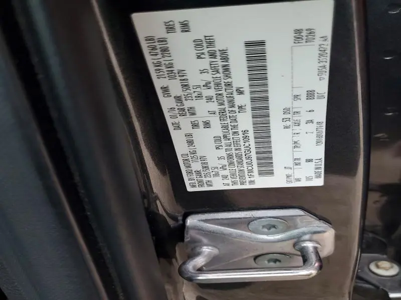 2016 FORD ESCAPE TITANIUM  