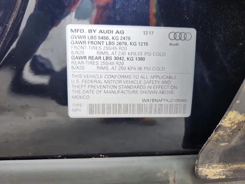 2018 AUDI Q5 PREMIUM PLUS  