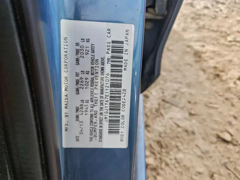 2014 MAZDA 6 TOURING  