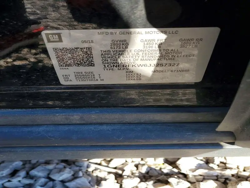 2018 CHEVROLET TRAVERSE LS  