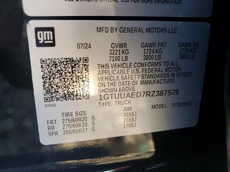 2024 GMC SIERRA K1500  