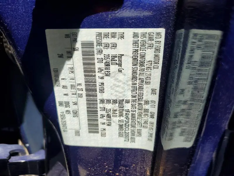 2012 FORD FOCUS TITANIUM  