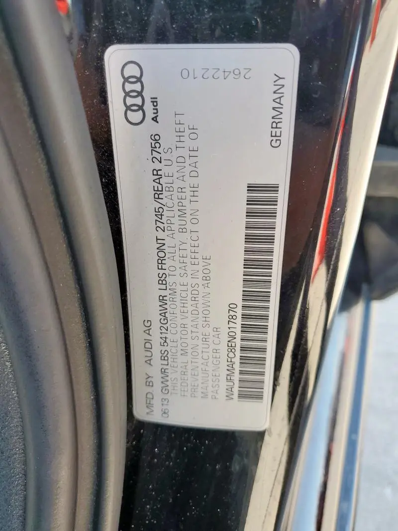 2014 AUDI A6 PREMIUM PLUS  