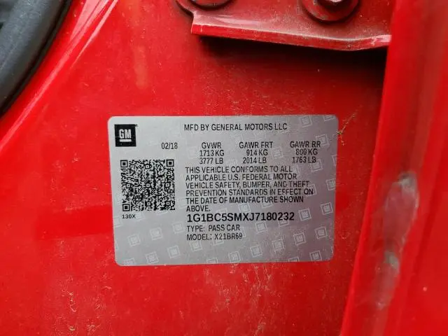 2018 CHEVROLET CRUZE LS  