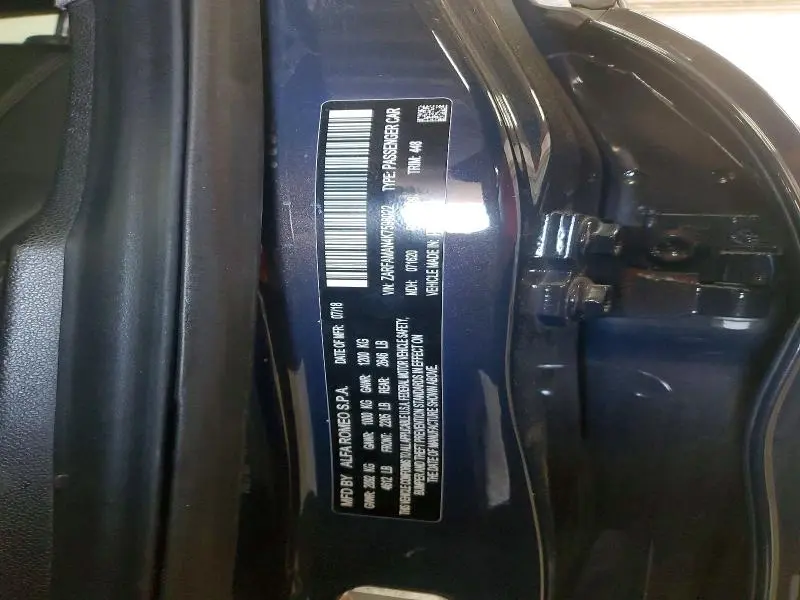 2019 ALFA ROMEO GIULIA   