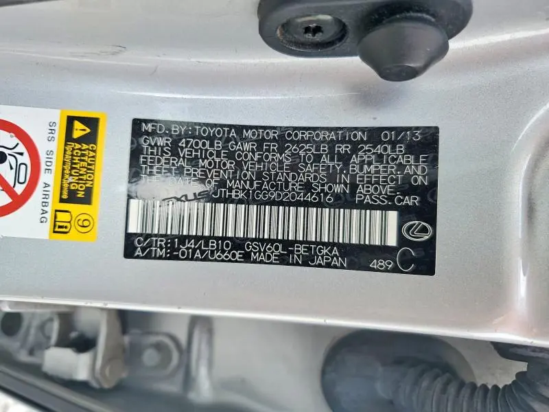 2013 LEXUS ES 350 BASE  