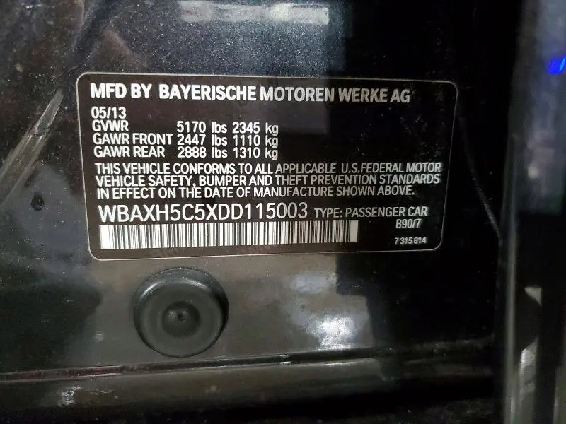 2013 BMW 528 XI  