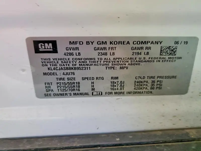 2019 BUICK ENCORE PREFERRED  