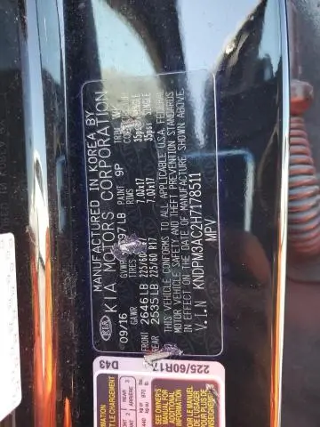 2017 KIA SPORTAGE LX  