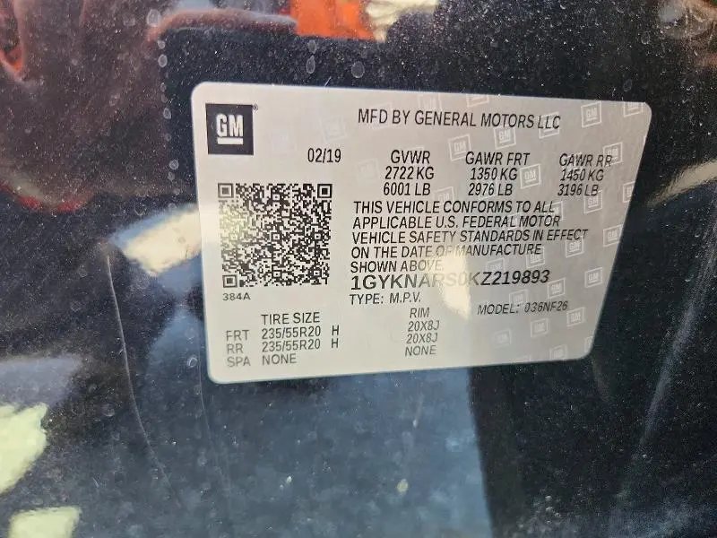 2019 CADILLAC XT5   