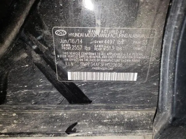 2015 HYUNDAI SONATA SPORT  