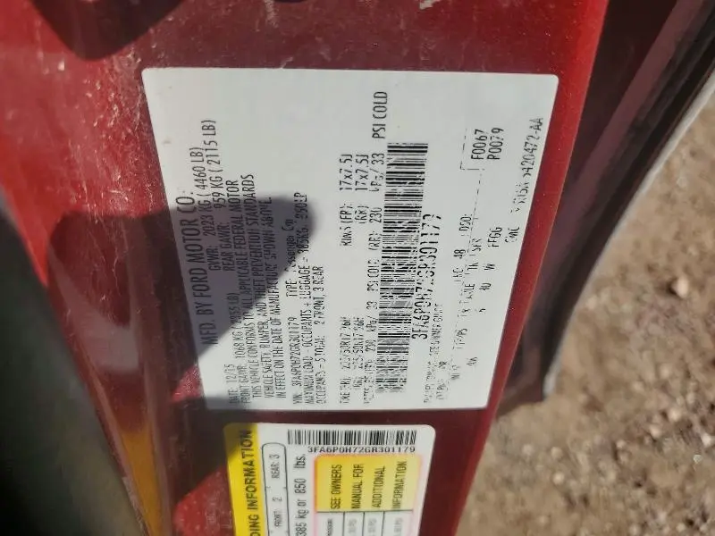 2016 FORD FUSION SE  