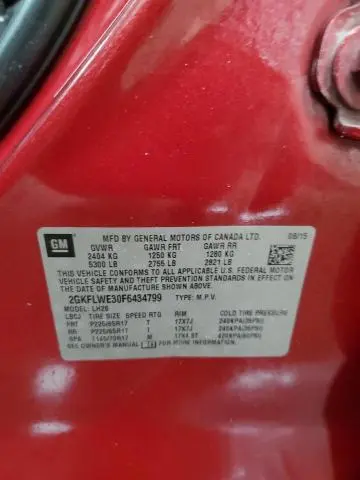 2015 GMC TERRAIN SLE  