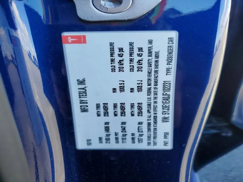 2018 TESLA MODEL 3   