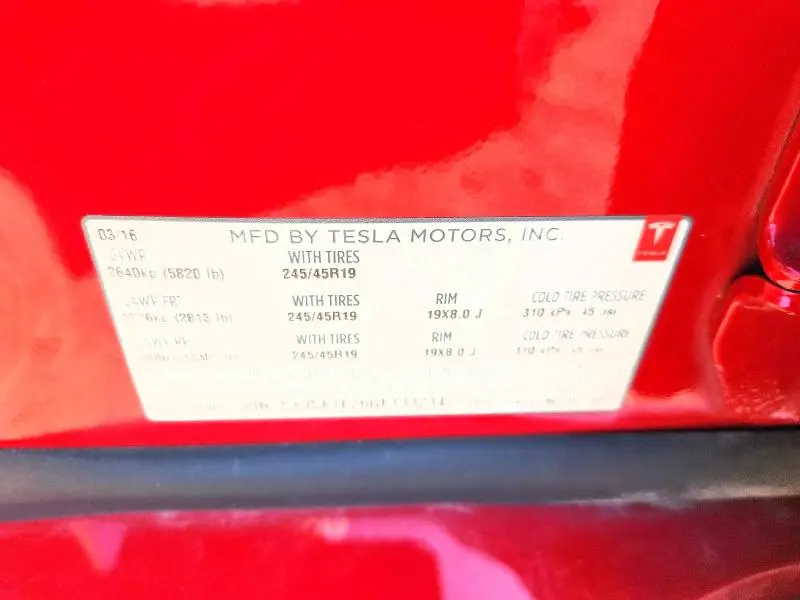 2016 TESLA MODEL S   