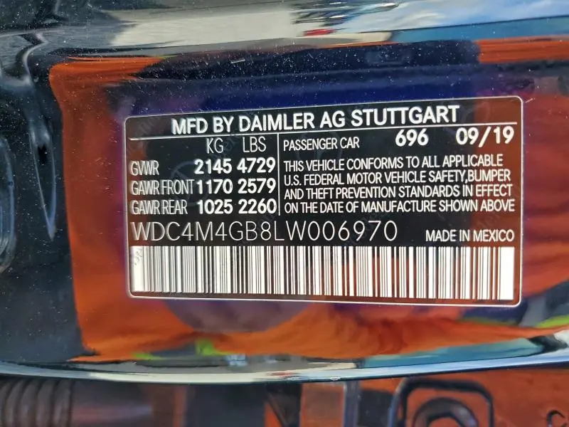 2020 MERCEDES-BENZ GLB 250  