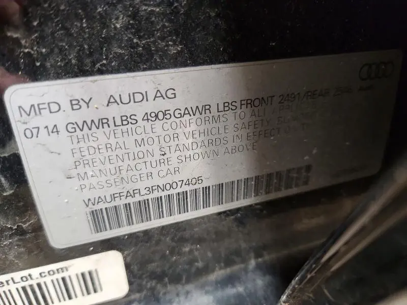 2015 AUDI A4 PREMIUM PLUS  