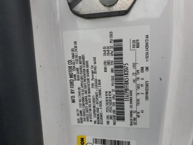 2019 FORD MUSTANG GT  