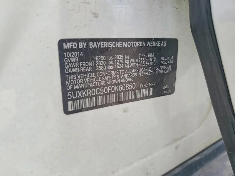 2015 BMW X5 XDRIVE35I  